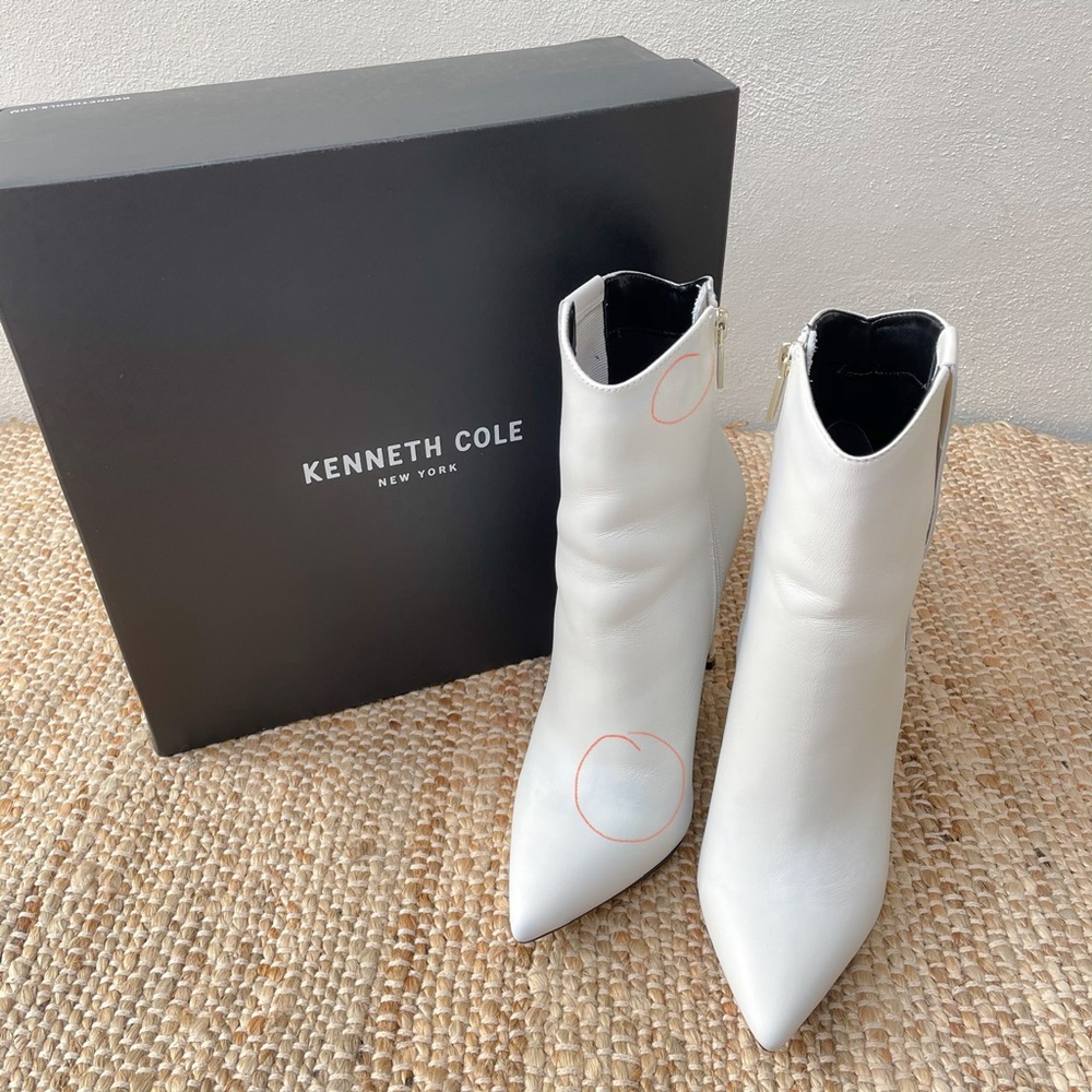 KENNETH COLE Riley 110 Western Booties White - Picture 12 of 15